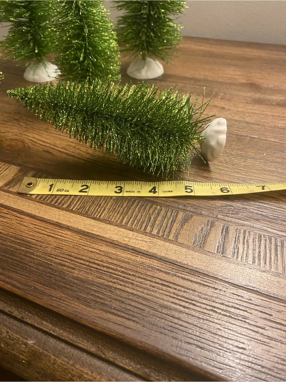 Bottle Brush Trees Set of 5 EUC Sparkly
